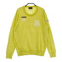 PEARLY GATES パーリーゲイツ 30周年 コットン 長袖ニットセーター イエロー系 1 【中古】ゴルフウェア レディース