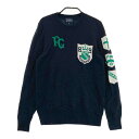 PEARLY GATES パーリーゲイツ カシミヤ 長袖ニットセーター ネイビー系 0 【中古】ゴルフウェア レディース