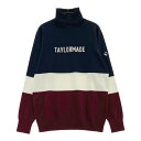 TAYLOR MADE テーラーメイド タートルネック長袖ニットセーター ネイビー系 L 【中古】ゴルフウェア レディース