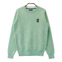 ADMIRAL アドミラル ニット セーター グリーン系 S 【中古】ゴルフウェア レディース