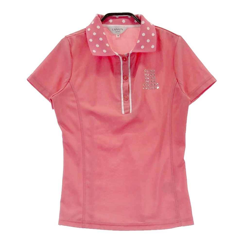 LANVIN SPORT ランバン スポール 半袖ポロシャツ ピンク系 38 【中古】ゴルフウェア レディース