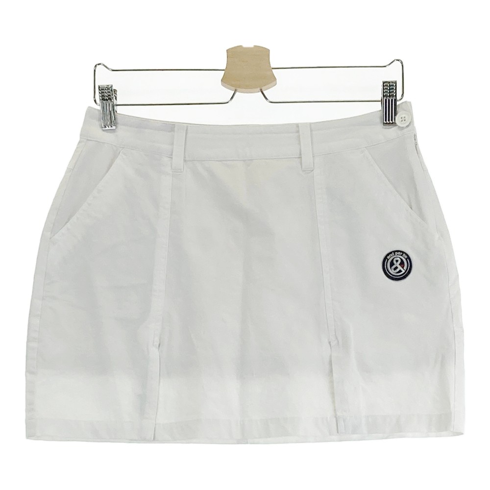 AND PER SE アンパスィ スカート ホワイト系 L 【中古】ゴルフウェア レディース
