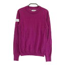BRIEFING GOLF ブリーフィング シルク混 ニットセーター パープル系 XS 【中古】ゴルフウェア レディース