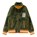 CHAMPION GOLF チャンピオンゴルフ ボア ジップジャケット カーキ系 MEDIUM 【中古】ゴルフウェア レディース
