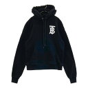 BURBERRY バーバリー 8024352 パーカー TBロゴ ブラック系 XS 【中古】レディース
