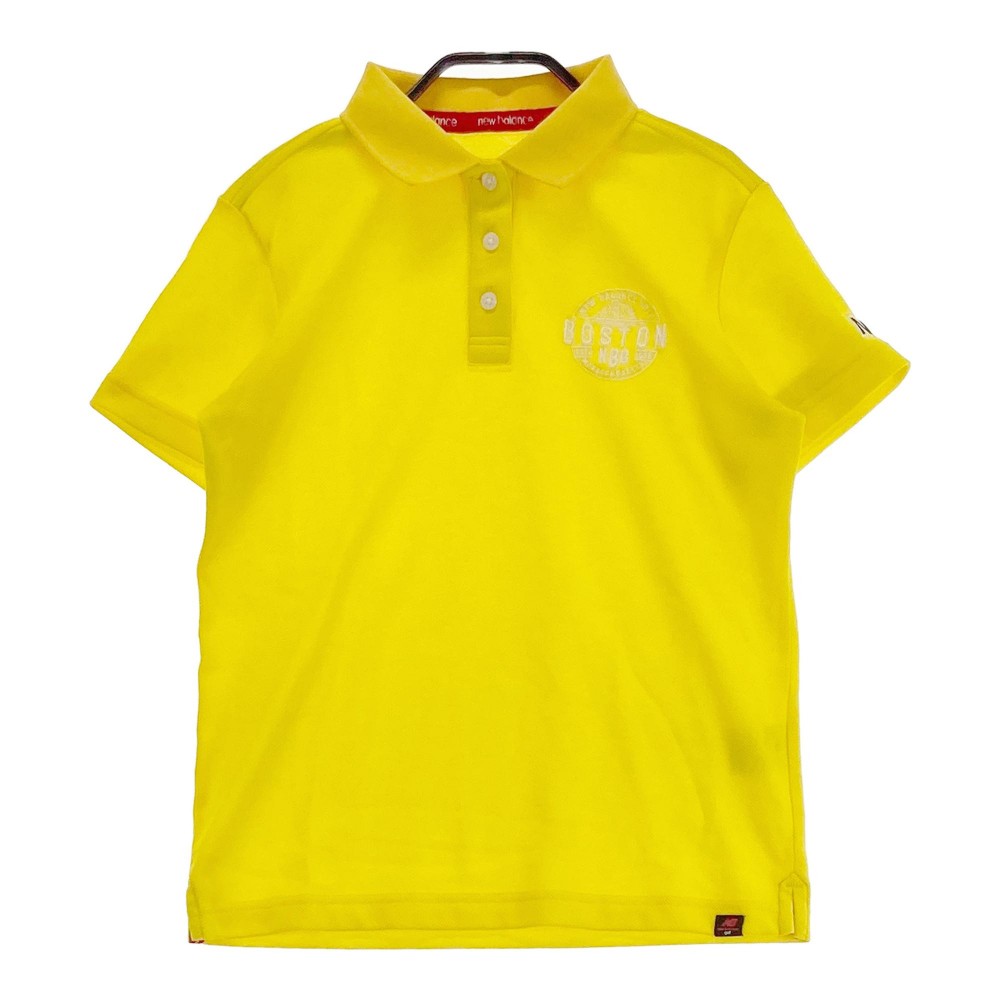 NEW BALANCE GOLF ニューバランス 半袖ポロシャツ イエロー系 1 【中古】ゴルフウェア レディース