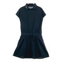 FILA GOLF フィラゴルフ 半袖ワンピース ブラック系 S 【中古】ゴルフウェア レディース