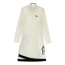 1PIU1UGUALE3 GOLF ハイネック 長袖ワンピース ホワイト系 1 【中古】ゴルフウェア レディース