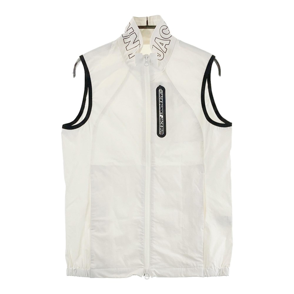 JACK BUNNY ジャックバニー 2023年モデル ジップベスト ホワイト系 1 【中古】ゴルフウェア レディース