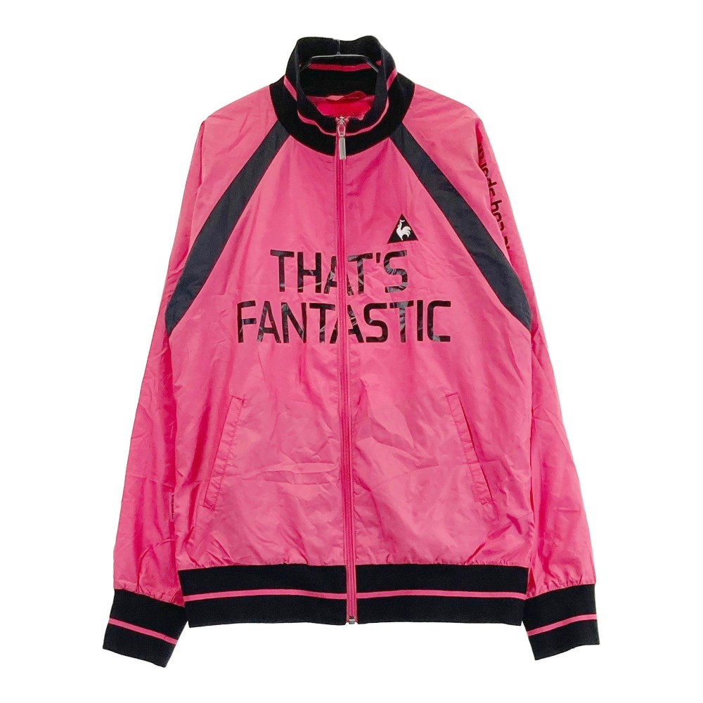 LE COQ GOLF ルコックゴルフ ジップジャケット 裏メッシュ ピンク系 L 【中古】ゴルフウェア レディース