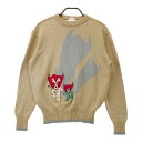 M.U SPORTS エムユースポーツ ニットセーター ベージュ系 42 【中古】ゴルフウェア レディース