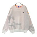 FIDRA フィドラ ニットセーター ホワイト系 L 【中古】ゴルフウェア レディース