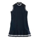 JACK BUNNY ジャックバニー 2024年モデル ノースリーブワンピース ロゴ ブラック系 2 【中古】ゴルフウェア レディース