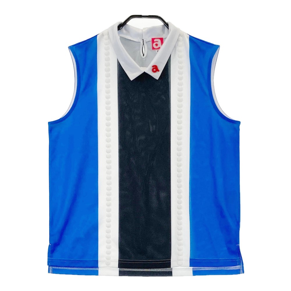 ARCHIVIO アルチビオ ; 襟付 ノースリーブTシャツ ブラック系 40 【中古】ゴルフウェア レディース