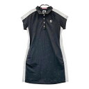 FOOT JOY フットジョイ 半袖 ポロ ワンピース グレー系 M 【中古】ゴルフウェア レディース