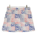 PEARLY GATES パーリーゲイツ 2024年モデル ストレッチスカート ロゴ 総柄 ホワイト系 0 【中古】ゴルフウェア レディース