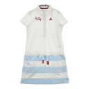 LE COQ GOLF ルコックゴルフ ワンピース ホワイト系 L 【中古】ゴルフウェア レディース