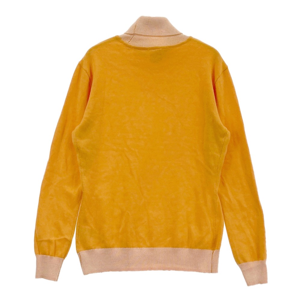 DESCENTE GOLF デサントゴルフ タートルネック ニットセーター オレンジ系 L 【中古】ゴルフウェア レディース