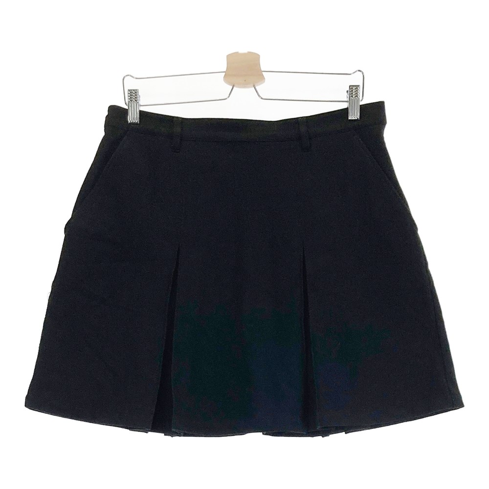 MUNSING WEAR マンシングウェア ストレッチボックスプリーツスカート ブラック系 15 【中古】ゴルフウ..