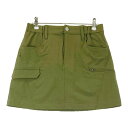 JACK BUNNY ジャックバニー インナー付スカート カーキ系 1 【中古】ゴルフウェア レディース(4)