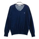 MUNSING WEAR マンシングウェア 長袖ニットセーター ネイビー系 LL 【中古】ゴルフウェア レディース
