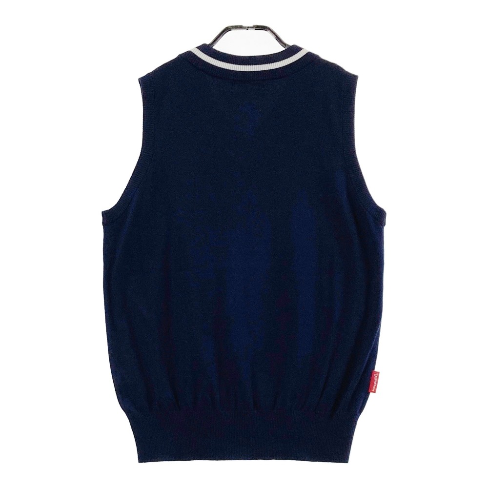 LE COQ GOLF ルコックゴルフ ニットベスト ネイビー系 【中古】ゴルフウェア レディース