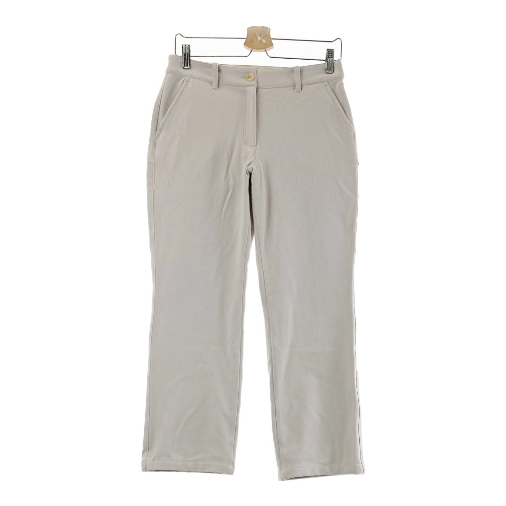 MUNSING WEAR マンシングウェア 2023年 SAITO FACTORY ストレッチパンツ ベージュ系 9 【中古】ゴルフウェア レディース
