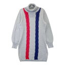 CLUNK クランク タートルネック ニットワンピース グレー系 L 【中古】ゴルフウェア レディース