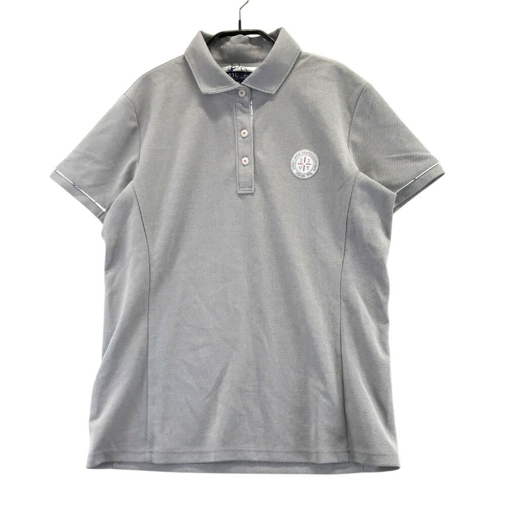 23区GOLF ニジュウサンクゴルフ 半袖ポロシャツ グレー系 3 【中古】ゴルフウェア レディース