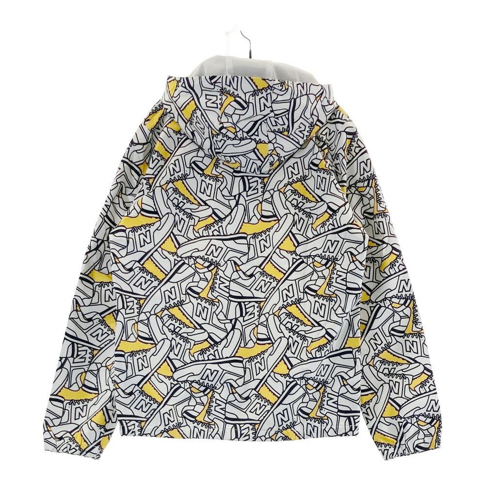 NEW BALANCE GOLF ニューバランス ; ジップジャケット 総柄 ホワイト系 1 【中古】ゴルフウェア レディース