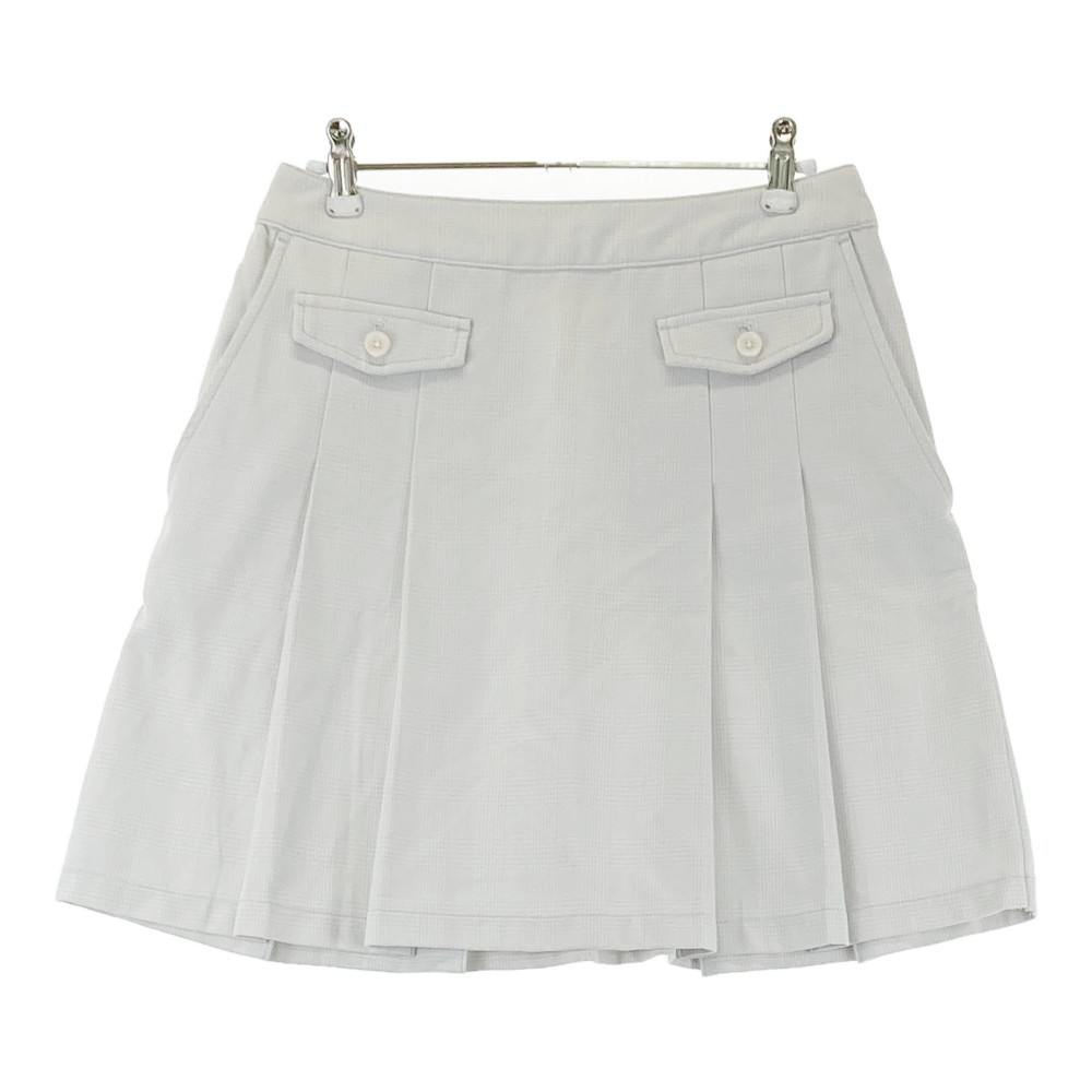 CALLAWAY キャロウェイ ストレッチスカート プリーツ 総柄 グレー系 M 【中古】ゴルフウェア レディース