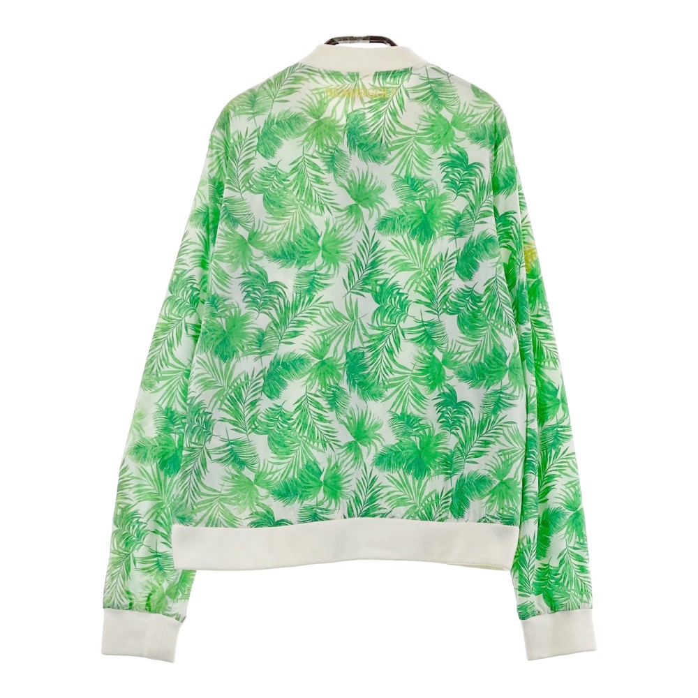 BEAMS GOLF ビームスゴルフ 裏メッシュ ジャケット ボタニカル柄 ホワイト系 L 【中古】ゴルフウェア レディース