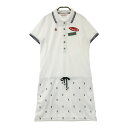 MUNSING WEAR マンシングウェア ワンピース ホワイト系 M 【中古】ゴルフウェア レディース
