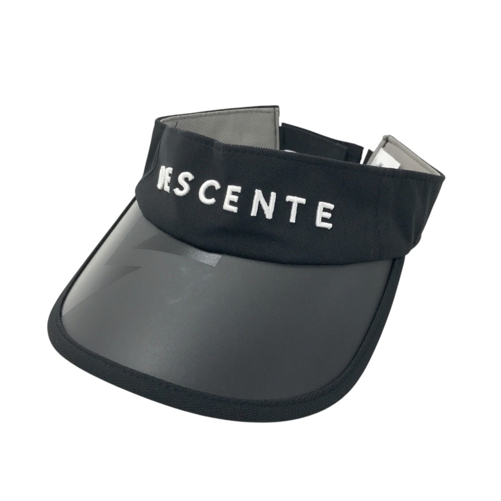 DESCENTE GOLF デサントゴルフ サンバイザー ブラック系 F 【中古】ゴルフウェア