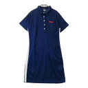 FILA GOLF フィラゴルフ 半袖ワンピース ネイビー系 M 【中古】ゴルフウェア レディース
