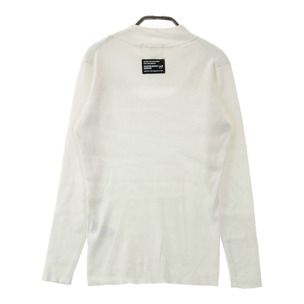 MASTER BUNNY EDITION マスターバニーエディション 2024年モデル モックネック長袖ニットセーター ホワイト系 0 【中古】ゴルフウェア レディース