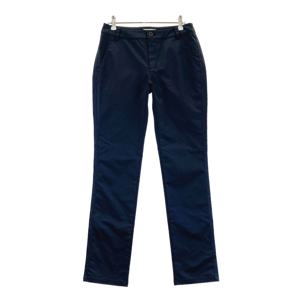 HEAL CREEK ヒールクリーク サイドラメ糸 ロングパンツ ネイビー系 40 【中古】ゴルフウェア レディース