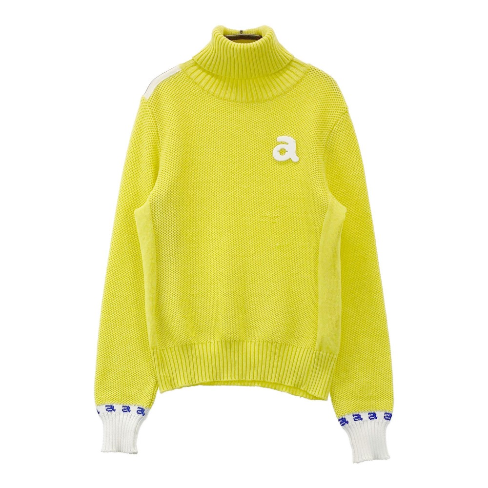 ARCHIVIO アルチビオ タートルニットセーター イエロー系 36 【中古】ゴルフウェア レディース