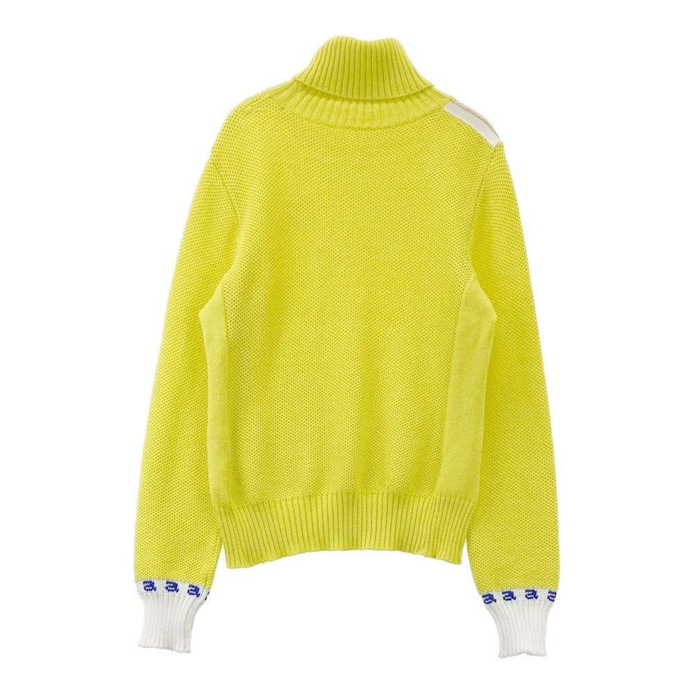 ARCHIVIO アルチビオ タートルニットセーター イエロー系 36 【中古】ゴルフウェア レディース