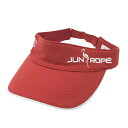 JUN&ROPE ジュン アンド ロペ サンバイザー レッド系 【中古】ゴルフウェア