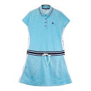 FILA GOLF フィラゴルフ ワンピース 総柄 ブルー系 M 【中古】ゴルフウェア レディース