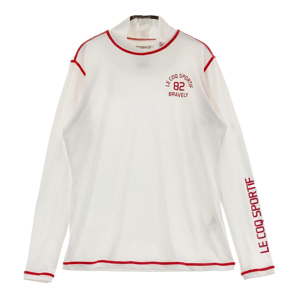 LE COQ GOLF ルコックゴルフ 2024年モデル モックネック 長袖インナーTシャツ ホワイト系 M 【中古】ゴ..