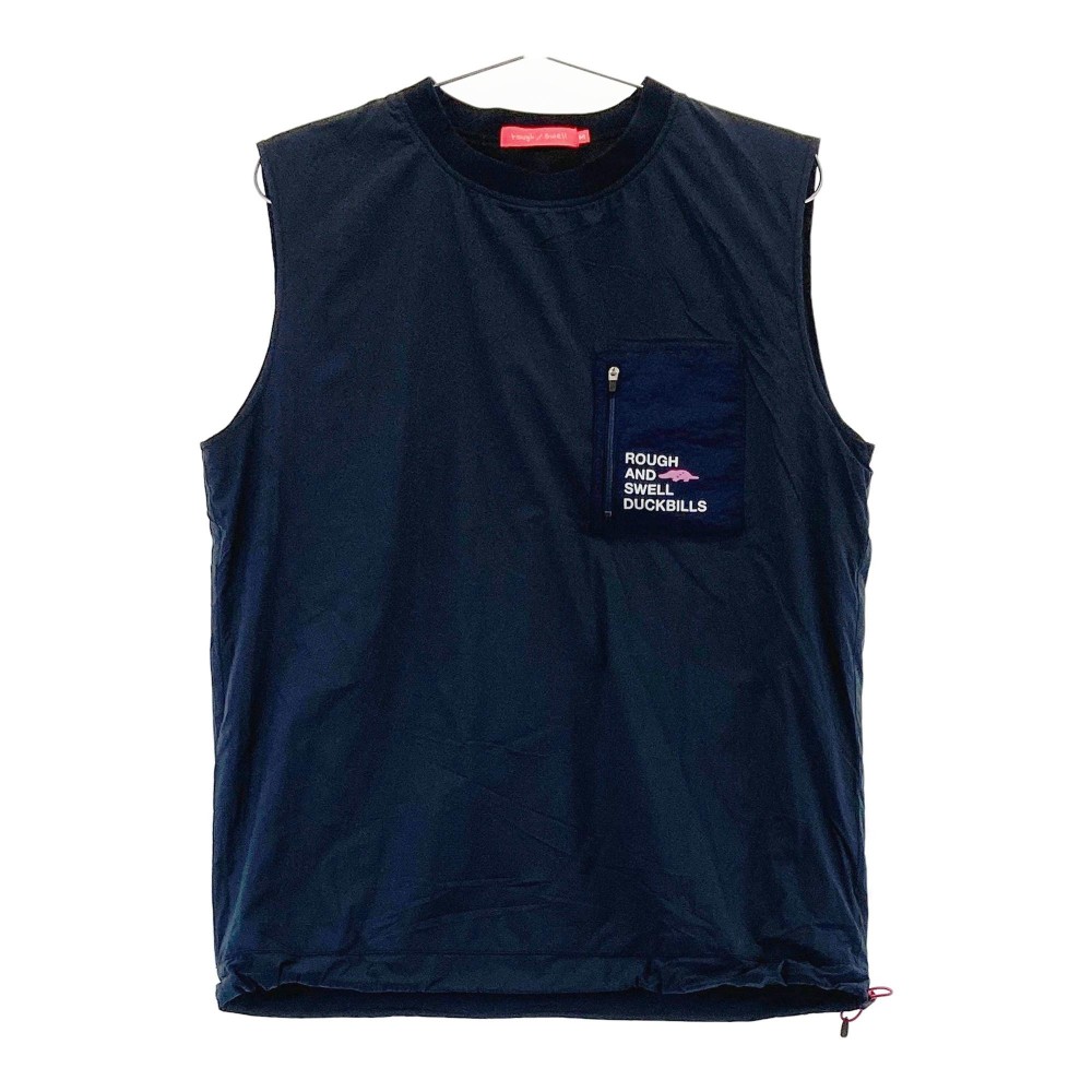 ROUGH&SWELL ラフアンドスウェル 2024年モデル 裏メッシュ ベスト ネイビー系 M 【中古】ゴルフウェア レディース