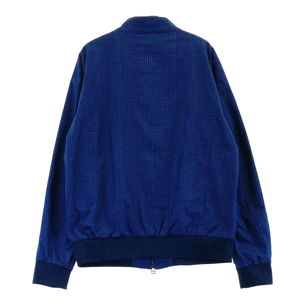 CALLAWAY キャロウェイ 裏メッシュ ジップジャケット グレンチェック柄 ネイビー系 L 【中古】ゴルフウェア レディース