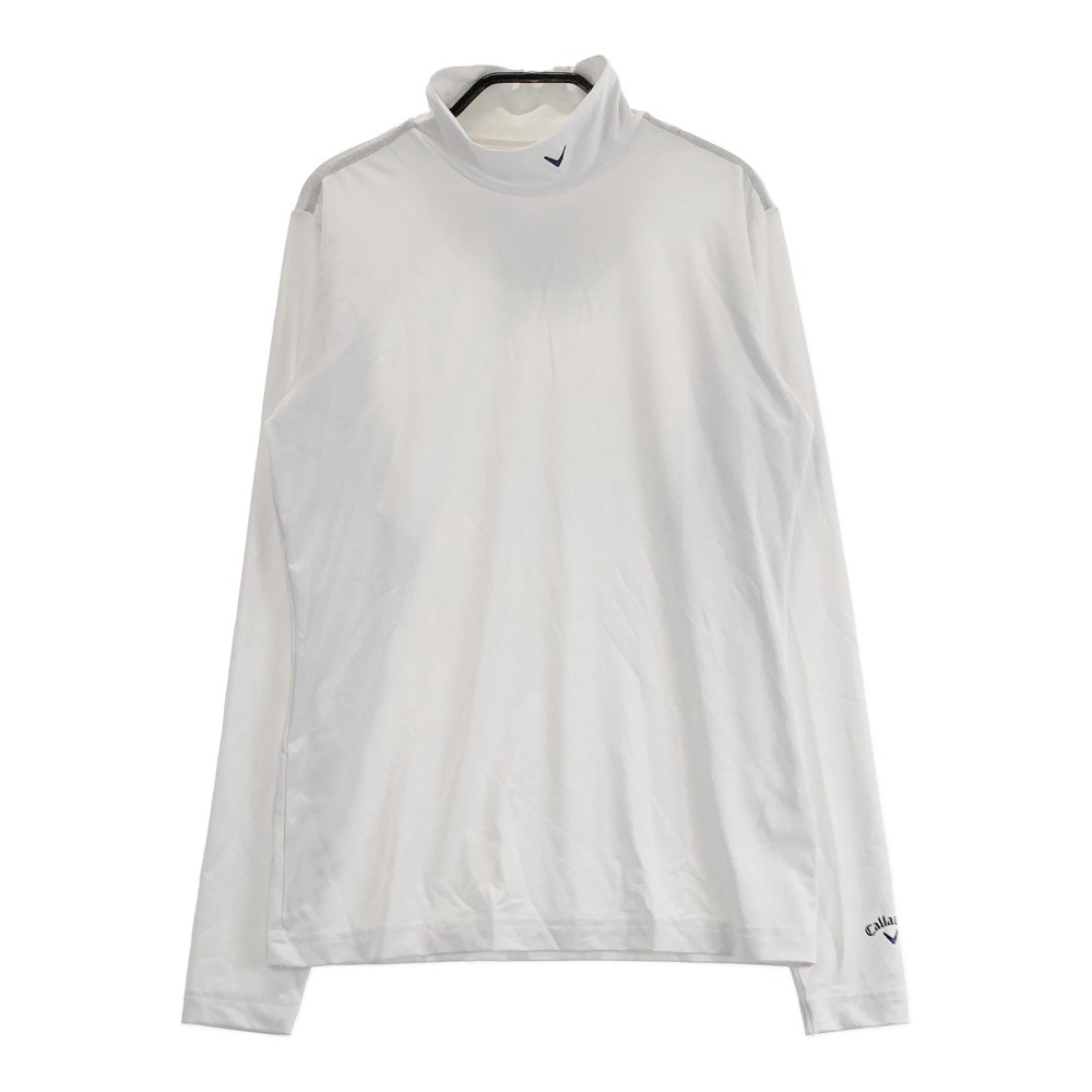 CALLAWAY キャロウェイ ハイネック長袖インナーTシャツ ホワイト系 L 【中古】ゴルフウェア レディース