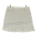 MASTER BUNNY EDITION マスターバニーエディション 2024年モデル 裏地付 ナイロンスカート グレー系 1 【中古】ゴルフウェア レディース(4)