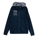MUTA MARINE ムータマリン 薄手フルジップパーカー ネイビー系 XS 【中古】ゴルフウェア レディース