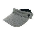 DESCENTE GOLF デサントゴルフ サンバイザー グレー系 F 【中古】ゴルフウェア