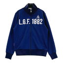 LE COQ GOLF ルコックゴルフ 長袖 スウェットジャケット ネイビー系 L 【中古】ゴルフウェア レディース