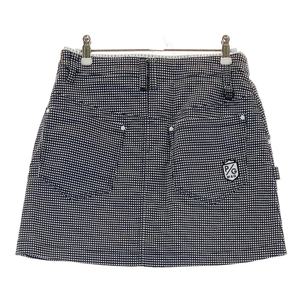 PEARLY GATES パーリーゲイツ スカート 格子柄 ブラック系 0 【中古】ゴルフウェア...